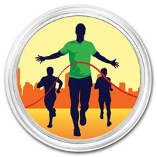 1 oz Silver Colorized Round - APMEX (Running)