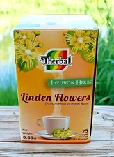 Te de Tila (flor) ✅ Tea Linden Flowers Infusion Herbs 25 bags 0.03 oz By Therbal