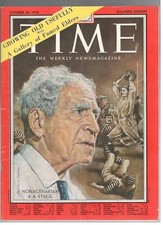 AMOS ALONZO STAGG NONAGERIAN FOOTBALL AMERICA TIME magazine October 20, 1958