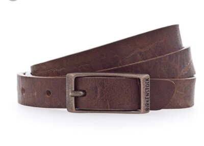 NWT Birkenstock Women Skinny Ohio Cognac Brown Leather Belt  display picture 1