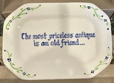 The Mane Lion Hand-Painted Ceramics SENTIMENT Trinket Soap Trinkets Tray