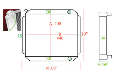 Sw20 Radiator Expoded Drawing CUSTOM RADIATOR made by the drawing | eBay Australia