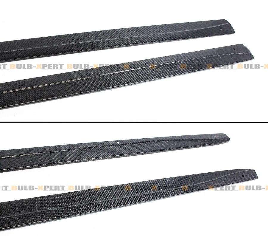 For 14-2020 BMW F32 F33 F36 4 Series Carbon Fiber Side Skirt Extension Splitter - Image 4 of 4