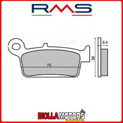 225102630 BREMSBELÄGE RMS HINTEN Yamaha YZ F 426 2000- 426CC (ORGANISCH)