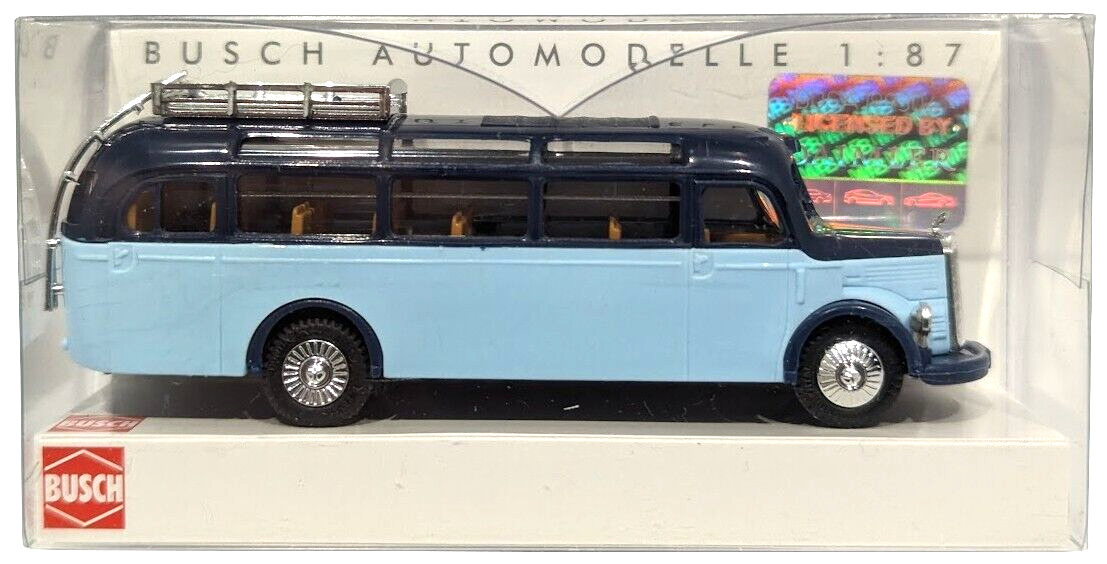 1:87 Scale Busch 41045 Mercedes Benz O3500 Bus - Two-Tone Blue - MIB