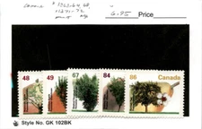 Canada, Postage Stamp, #1363-1364, 1368, 1371-1372 Mint NH, 1992 Trees (AC)