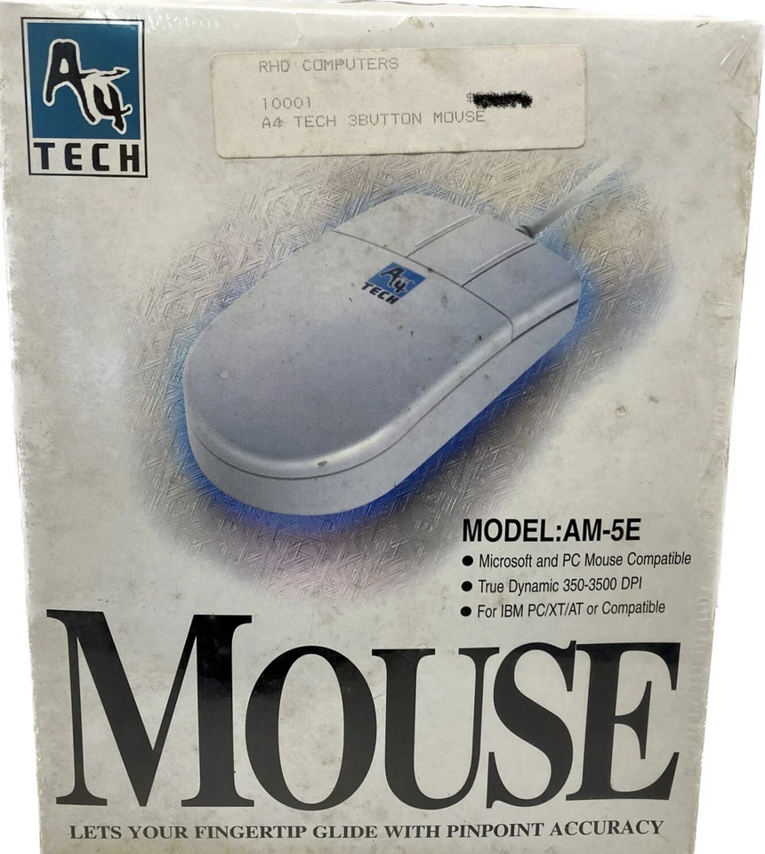 VTG A4 Tech Mouse Model: AM-5E For IBM PC/XT/AT or Compatible NOS - Image 3 of 4