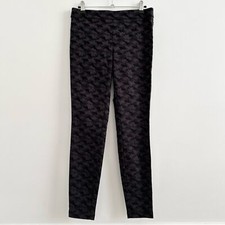 NWT Calvin Klein Pull On Camo Skinny Ankle Pants in Black / Grey size Small