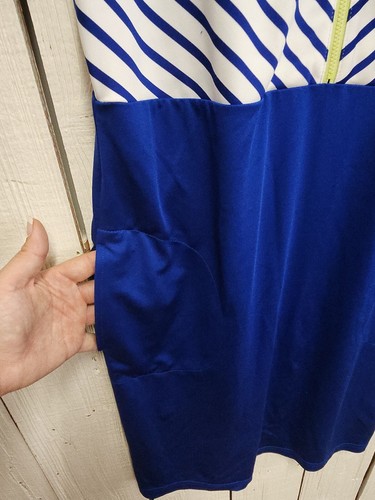 Zenergy Golf by Chico’s Damen 1 blau gestreift Golfkleid 1/2 Reißverschluss Komfort C22 - Bild 10 von 11
