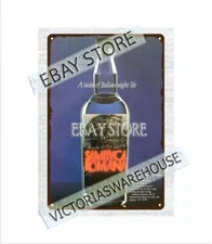 1985 Sambuca Romana Liqueur 80s metal tin sign inexpensive home decor