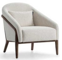 Sessel Polster Sitzer Modern Design Grau Lounge Luxus Wohnzimmer 95X70X85