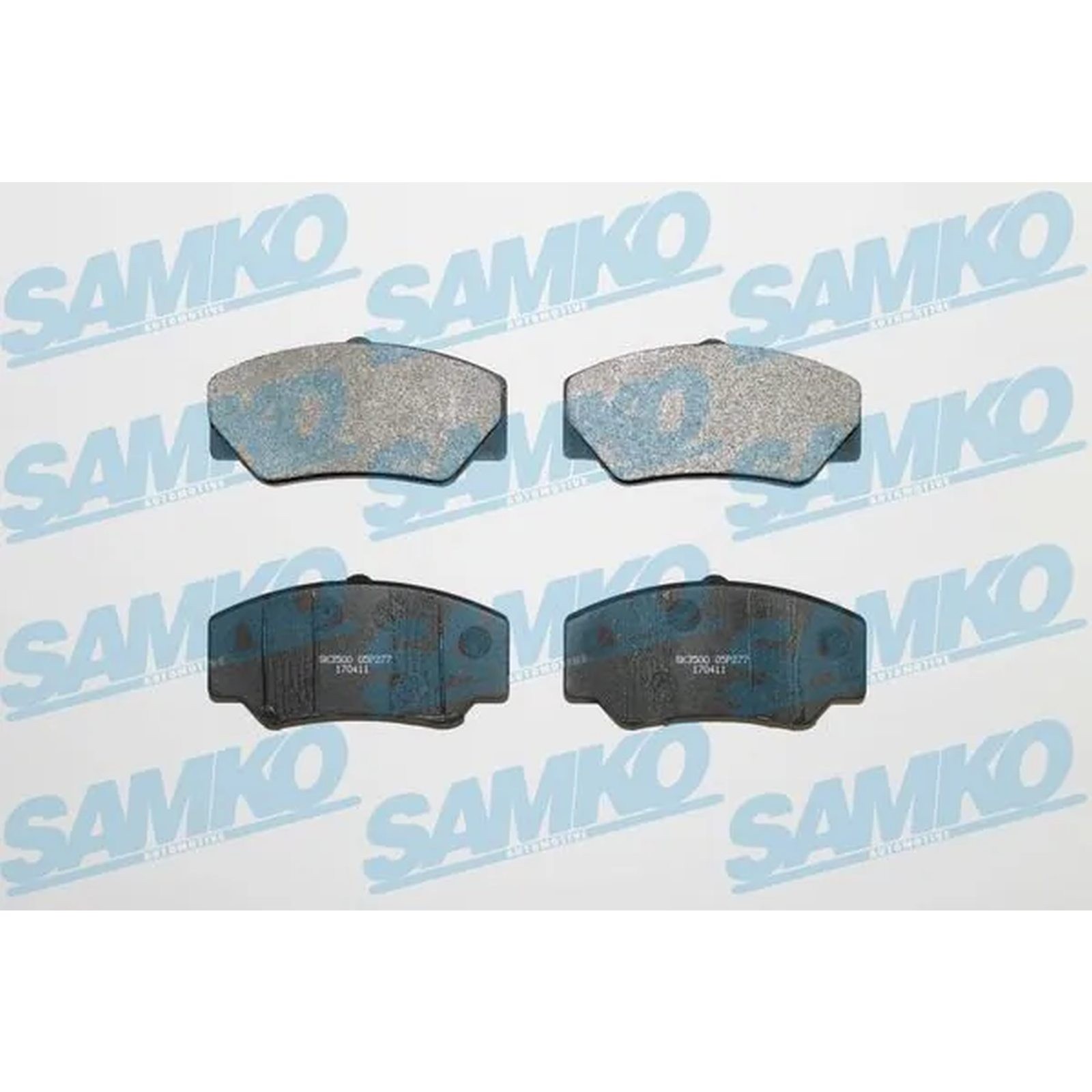 1x ORIGINAL® SAMKO Bremsbelagsatz, Scheibenbremse Vorne für Ford TRANSIT