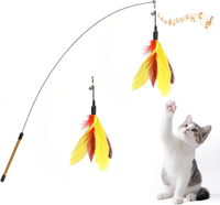 Pawaboo Katzenspielzeug Interaktives Katzenangel Katze Spielzeug Katzen