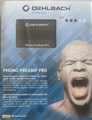 OEHLBACH 6060 Phono PreAmp Pro Phono Vorverstärker für Plattenspieler für MM/MC