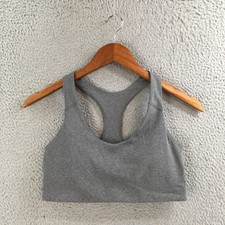 All In Motion Sports Bra Womens M Racerback Medium Support Stretch Athletic Gray