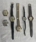 Vintage Watch Lot For Parts or Repair Gruen Timex Benrus Not Working