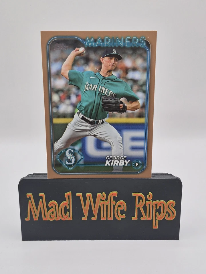 2024 Topps Series 1 #75 George Kirby True Gold Seattle Mariners 0412/2024 - Image 3 of 4