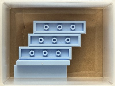 LEGO Parts - Bright Light Blue Tile 1 x 4 - No 2431 - QTY 5
