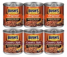 Bush's Baked Beans, 3 Original Baked Beans, 3 Country Style Baked Beans, 8.3 Oz
