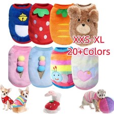 Warm Winter Dog Clothes Soft Fleece Jacket Pet Coat Sweater Puppy Cat Jumper