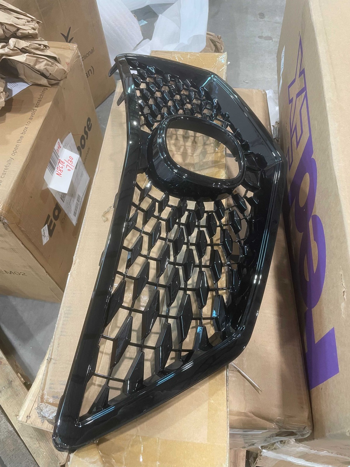 Glossy Black Front Bumper Grille For 2016 2017 2018 Acura RDX 2022 Style Used