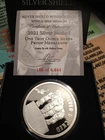 Silver Backed Proof by Silver Shield W/Coa + Box 186 of 4444
