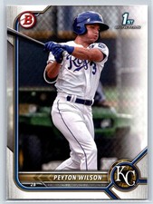 2022 Bowman Peyton Wilson BP-85 Kansas City Royals
