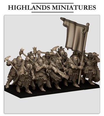 10x Sunland Imperium Mergentheim Ritter Fuß Highland für AOS Sigmar White Wolf