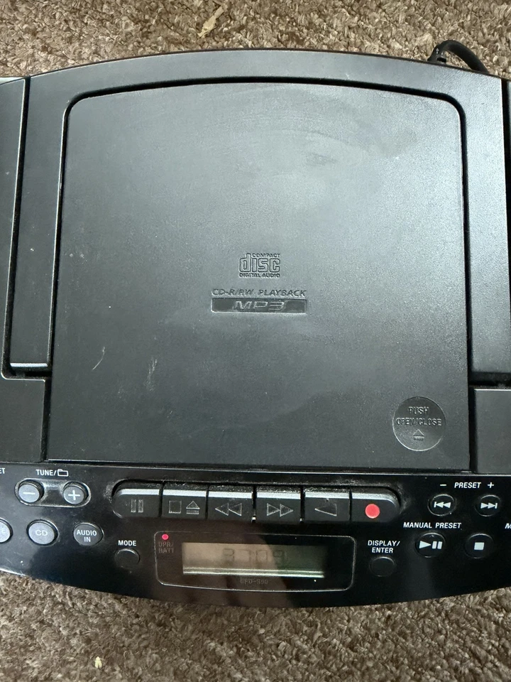 Sony CFD-S50 CD Radio Cassette-Corder Boombox FM AM AUX - Image 3 of 4