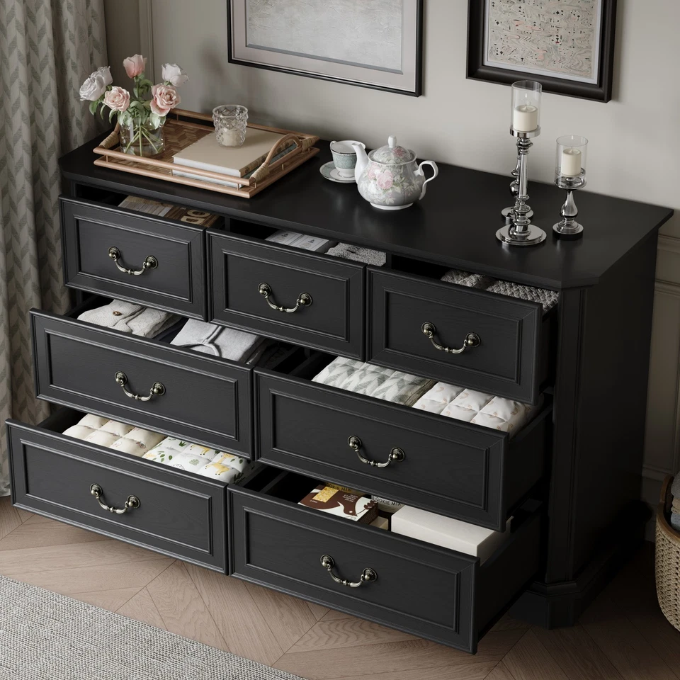 7-Drawer Dresser for Bedroom, Rustic Wooden Chest of Drawers for Bedroom - Image 3 of 4