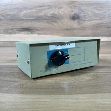 Matsuyama Data Transfer Switch Manual Metal 2 Way 9-Pin I/O AB DB9 Female Ports