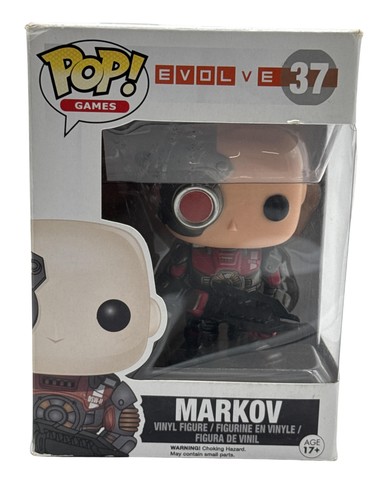 Funko #37 Vinyl Figure Pop Games Evolve Markov Standard Boxed Red Pop! China Box