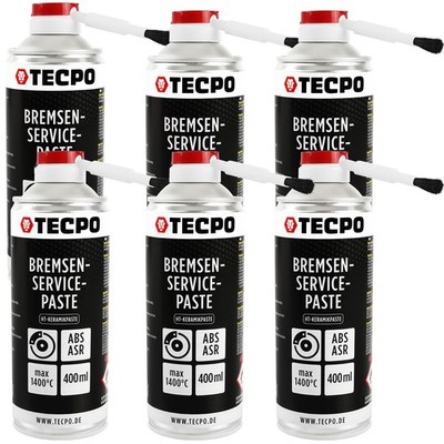 MONTAGEPASTE BREMSEN SERVICEPASTE 6x400 ml SCHMIERFETT BREMSENPASTE KERAMIKPASTE