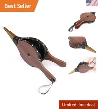 Manual 350 ml/sec Air Blower - Z-COLOR Brown Wooden Fireplace Bellows 15" x 6.5"