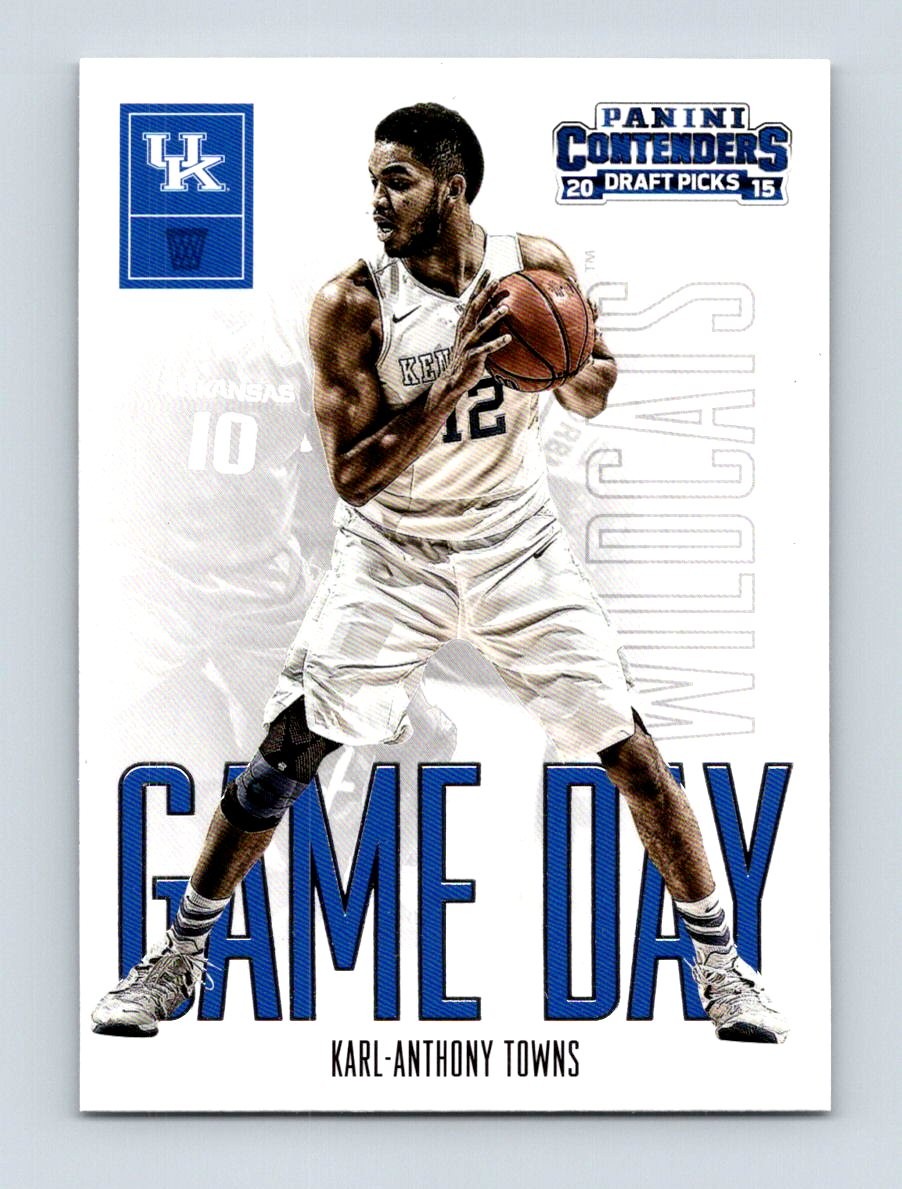 2015 Panini Contenders Draft Picks #22 Karl-Anthony Towns Game Day Kentucky RC