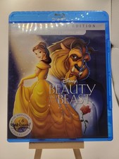 BEAUTY AND THE BEAST DISNEY ANIMATED 25TH ANNIVERSARY EDITION BLU RAY  DVD