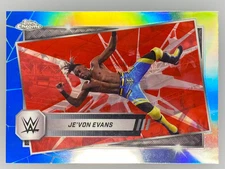 2025 Topps Chrome WWE Je'von Evans #183 Red Blue Refractor 🟥🟦