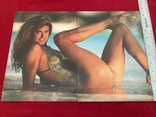Model Kathy Ireland Swimsuit 2-page 1992 Print Pin-Up