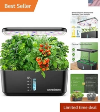 Family-Friendly Hydroponic Growing System: 10 Pods for -Round Freshness