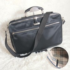 Burberry Business Bag Briefcase Nova Check 2way A4 Capacity Used From Japan