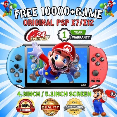 X12 Plus Videospielkonsole Eingebaut 1000 Spiele 16 GB Handheld Consoles 7Zoll