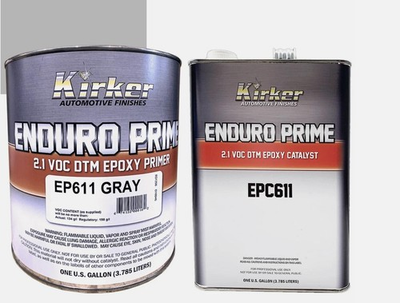 #ad 1 Gallon Kirker Enduro Prime Epoxy Gray Primer EP611 amp; Catalyst EPC611 Auto $110.56