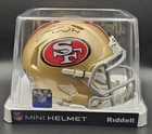 Fred Warner Signed San Francisco 49ers Gold Speed Mini Helmet Beckett Witness