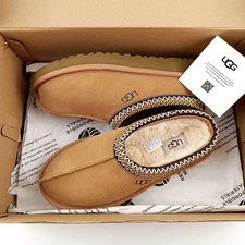 UGG Tasman II Chestnut Suede Flats Classic Slipper Women's Shoes New with Box