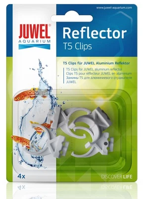 JUWEL AQUARIUM SPARE T5 HIGH-LITE PLASTIC REFLECTOR CLIPS 4 PACK FISH TANK 94030