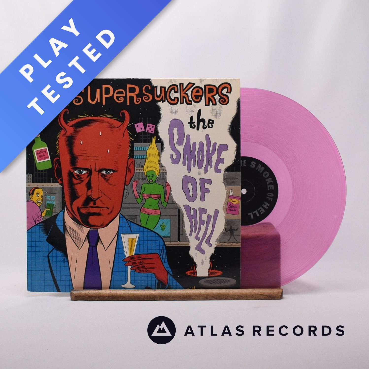 Supersuckers The Smoke Of Hell Pink Translucent LP Album Vinyl Record - EX/NM