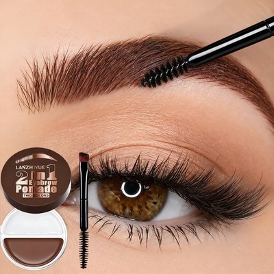 3D eyebrow pencil for creating wild eyebrows, with a brush for applying the prod