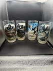Vintage 1976 King Kong Coca-Cola Glasses Complete Set of 4 Dino De Laurentiis