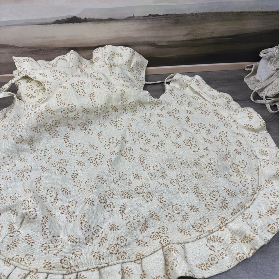 GreenRow Verbena Комплект Чехлов на Сиденья для Стула с Грубостью/2 Коричневый Выцветший Цветочный Новый без ценников - Изображение 2 из 4