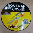 PLYMOUTH ROAD RUNNER PORCELAIN ENAMEL SIGN 29 X 29 INCHES